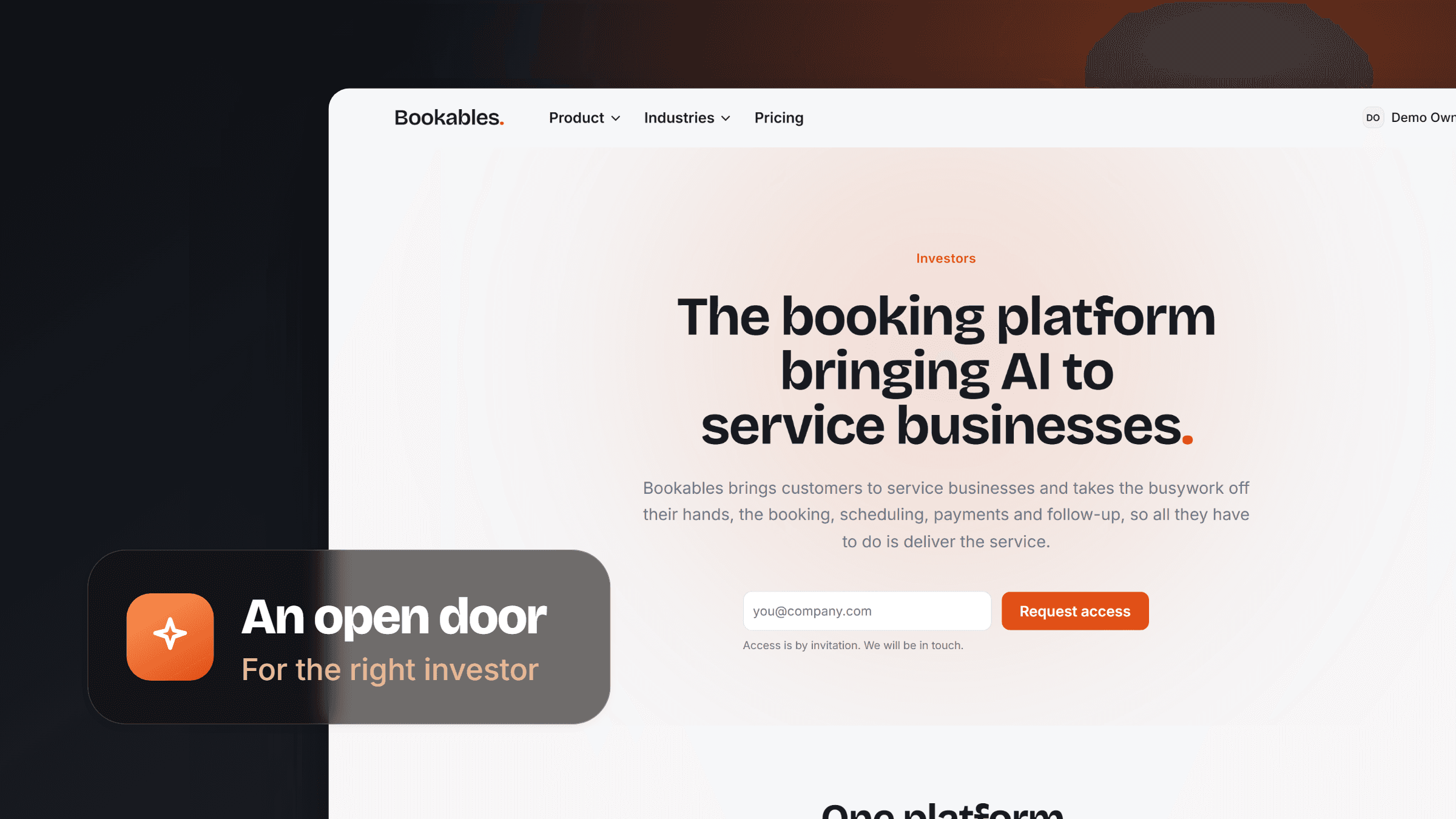 Cover Image for An opening for the right investor