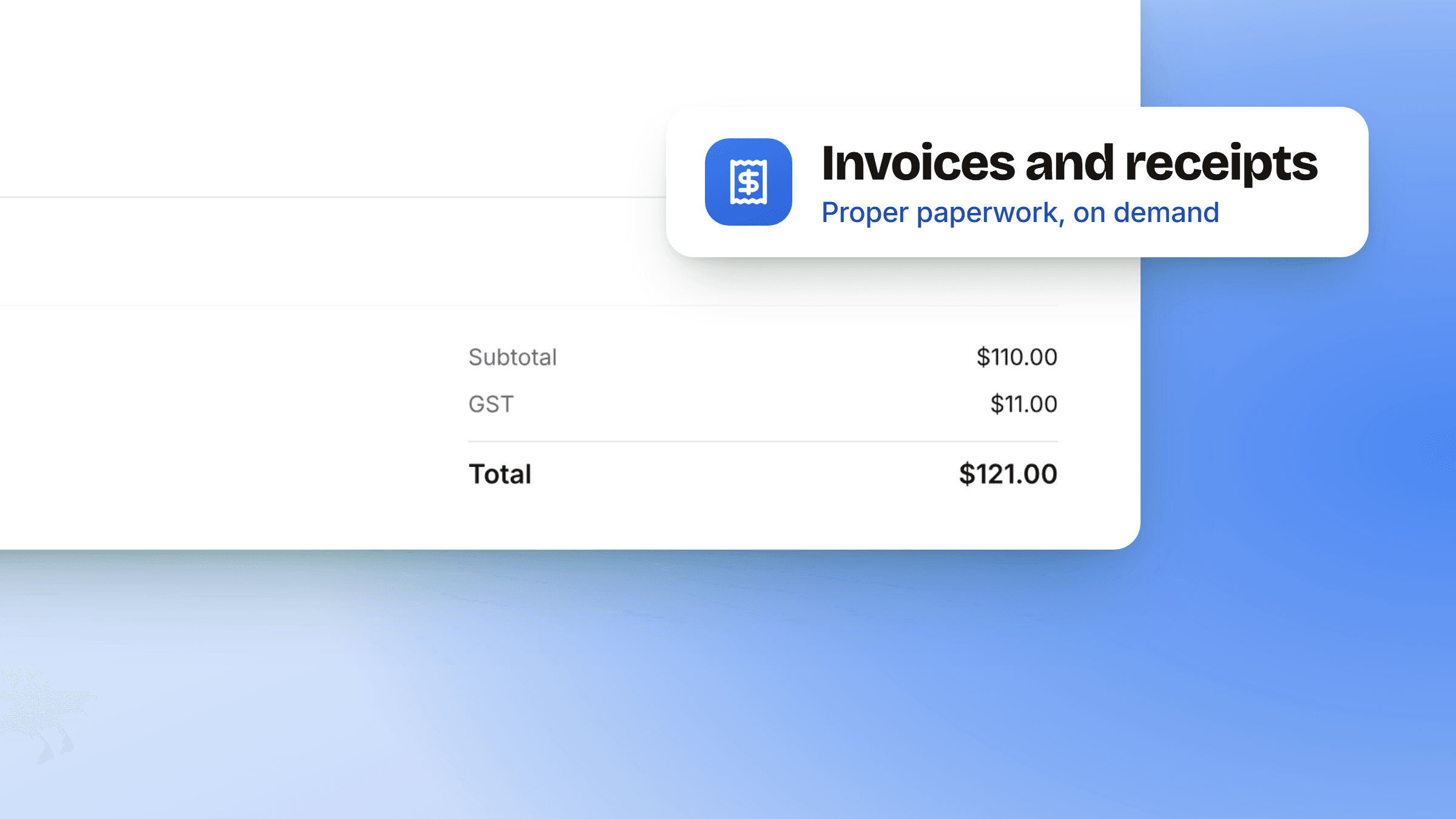 Cover Image for Invoices, quotes and receipts