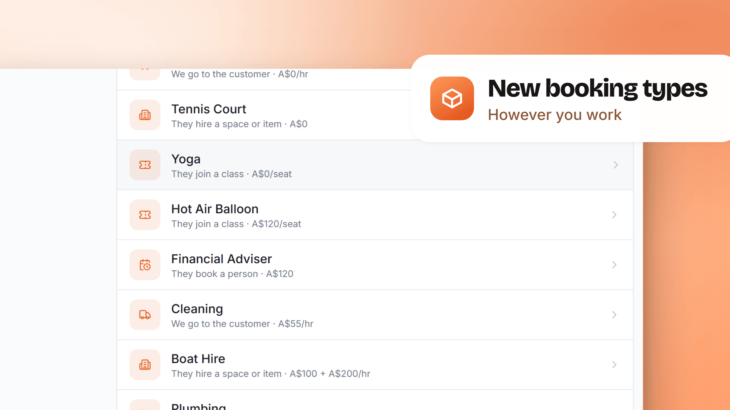 Cover Image for Opening up to new booking types