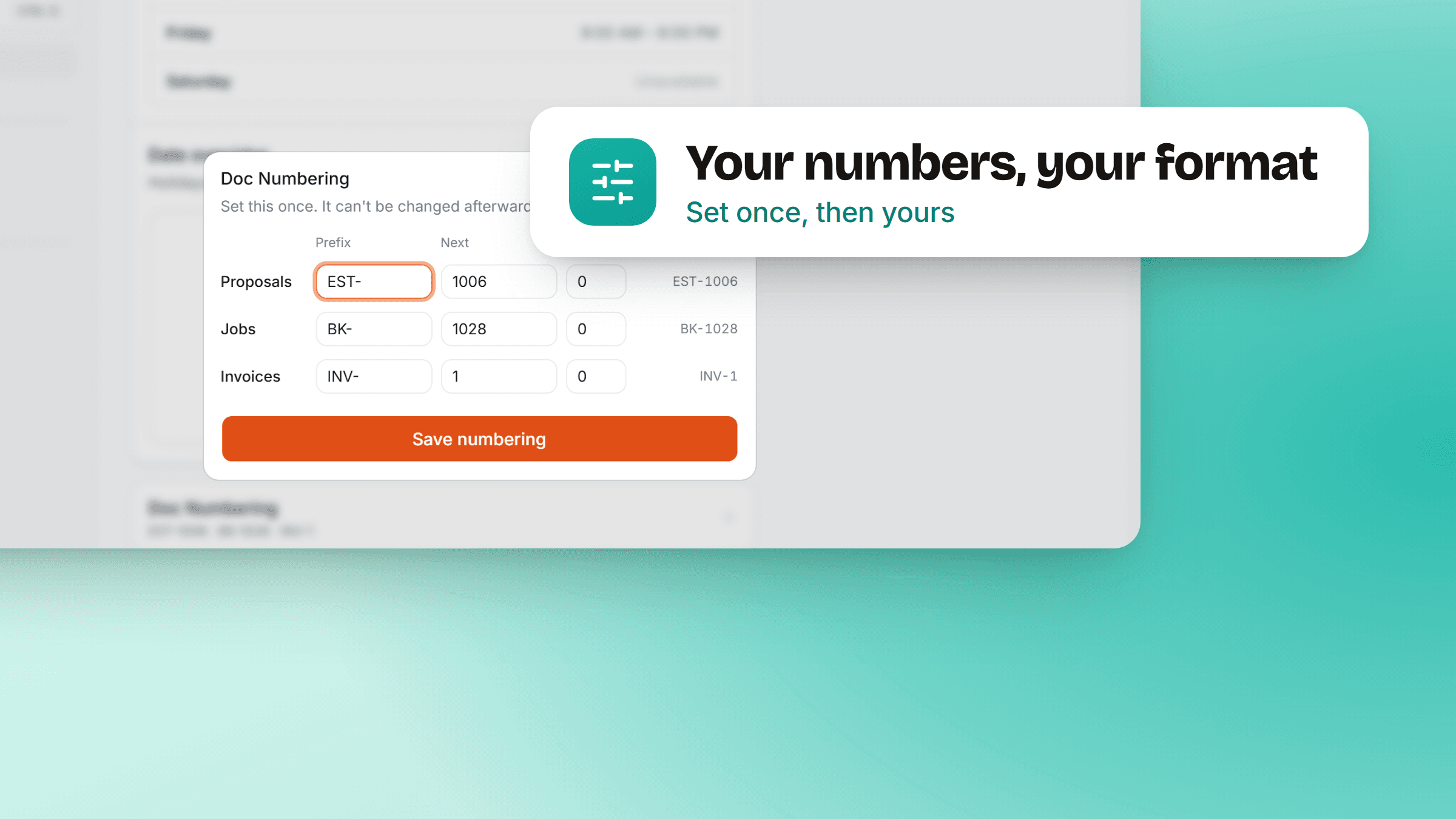 Cover Image for Your numbers, your format